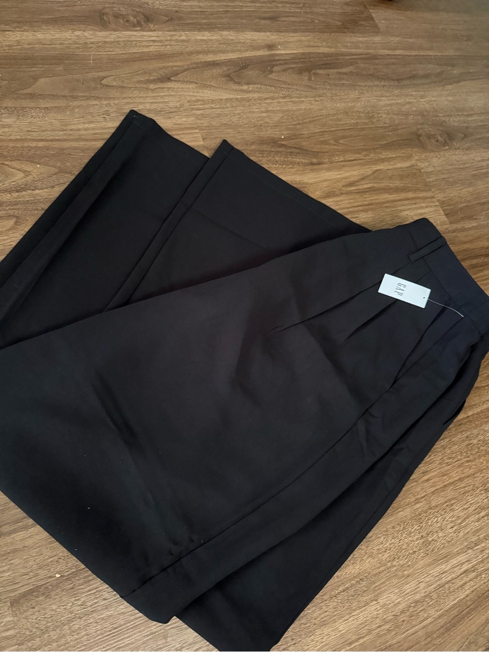 GAP Women's Black Wide-Leg Trousers